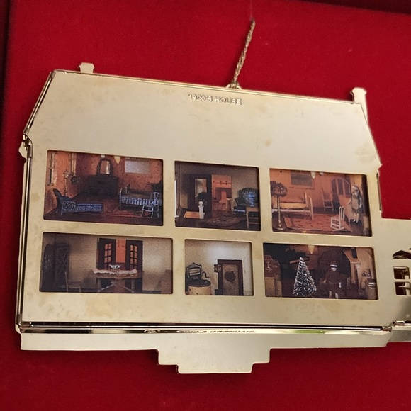 Bing & Grøndahl 3D Mini Dollhouse 24KT Gold Finish Xmas Ornament Decoration 1920 - Picture 9 of 13